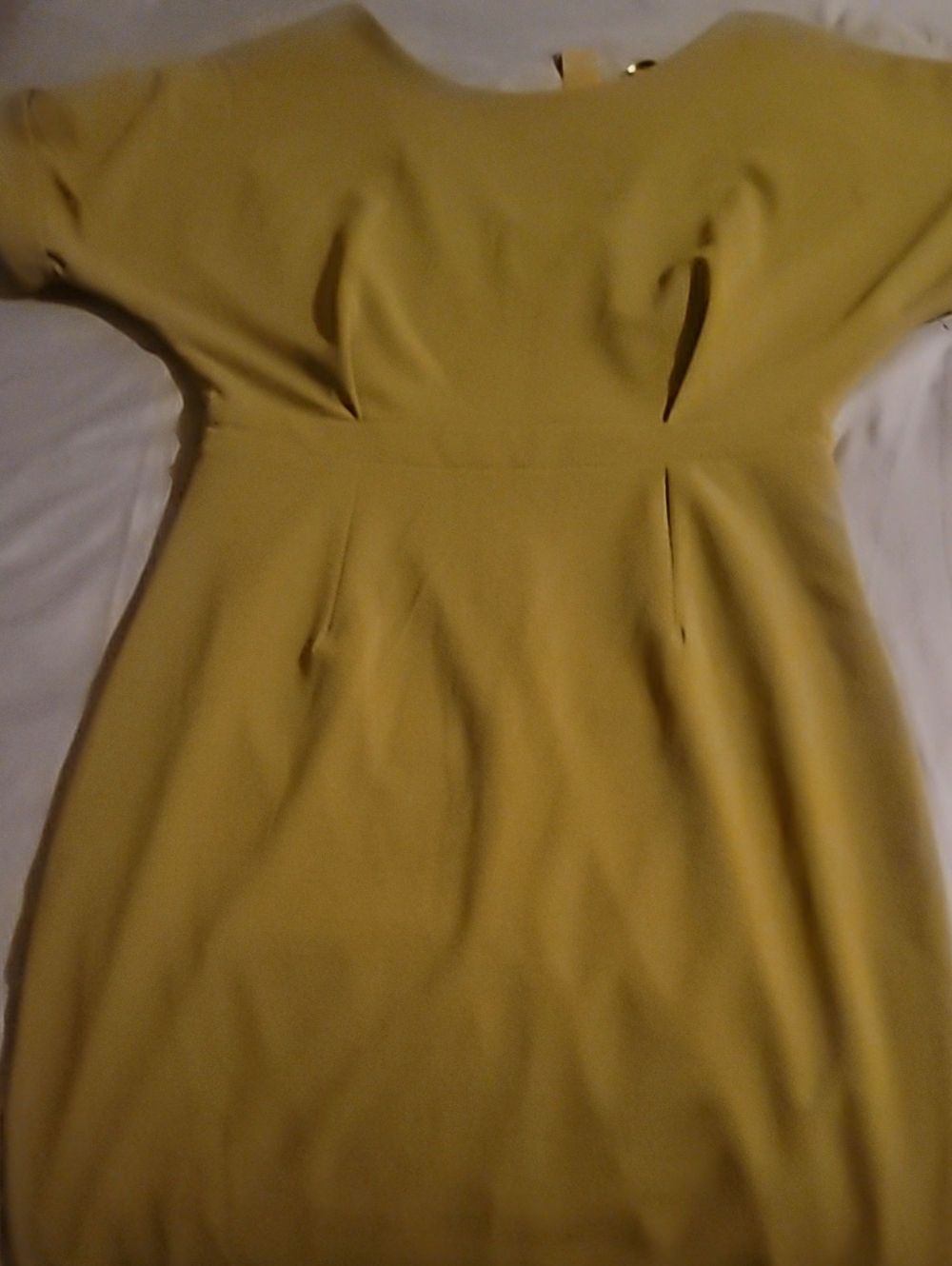 Alexia Admor Mustard Midi Sheath Dress